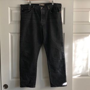 LEVIS WEDGIE WMNS SIZE 34 L 38 WASHED BLACK